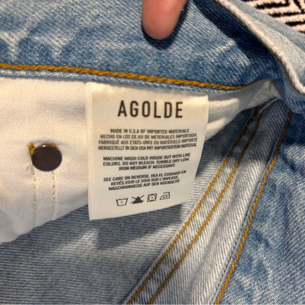 AGOLDE | Lana Slice Jeans Straight Leg Mid Rise | Sz 30 | NWOT - Picture 5 of 9